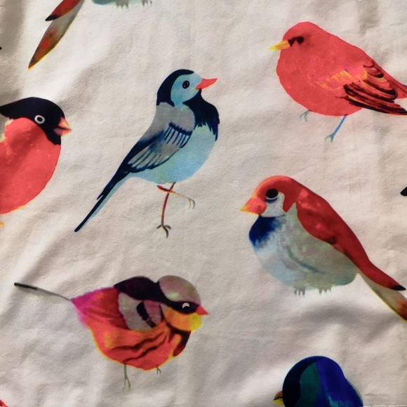 Watercolour bird t-shirt dress - Picture 2 of 4